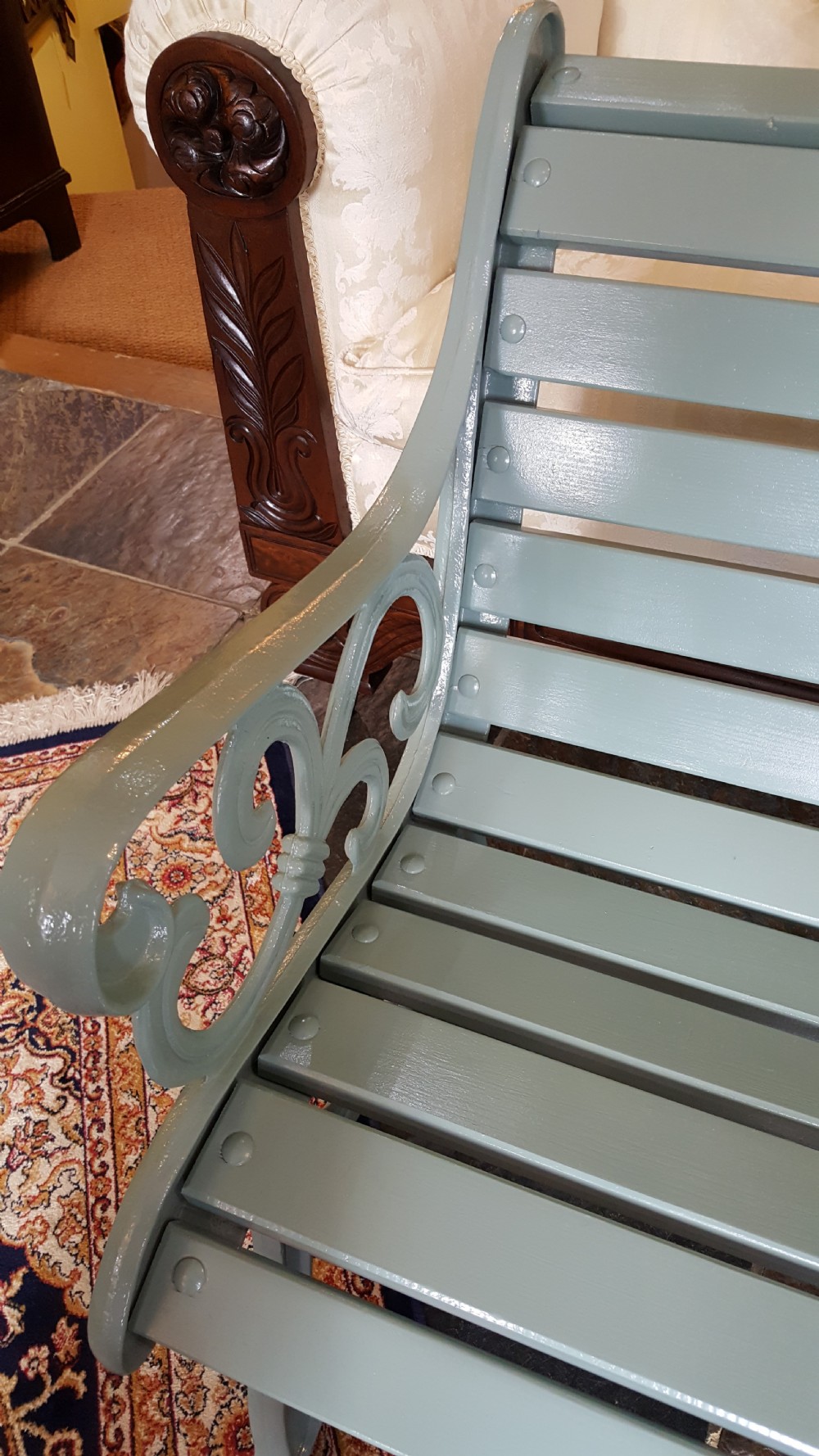 1930's Cast Iron Bench  View IV