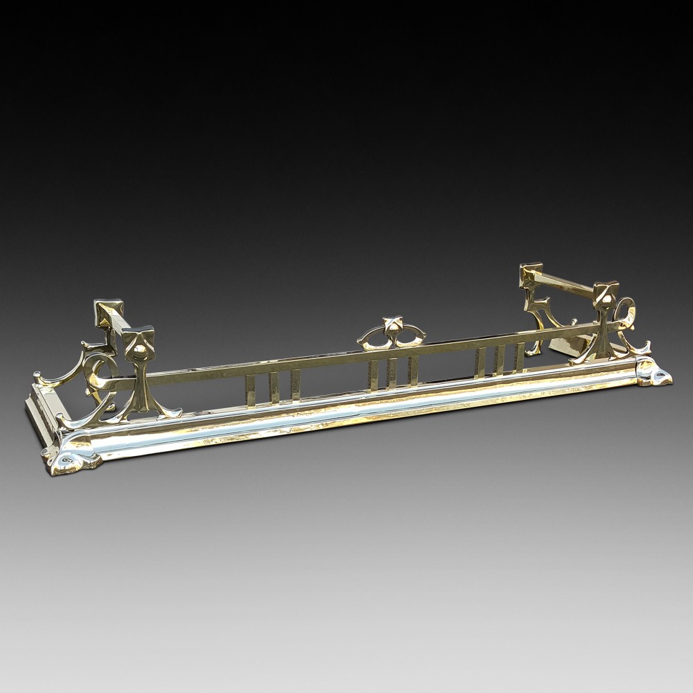 Art Noveau Brass Fender