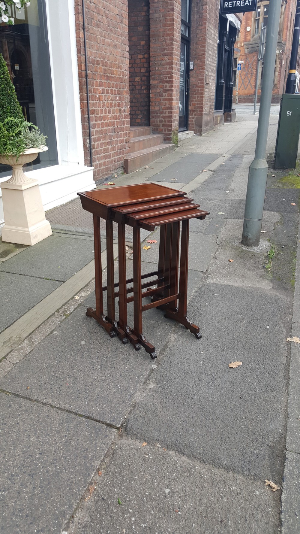 Nest of Four Early 19thC Rosewood Side Tables View VI