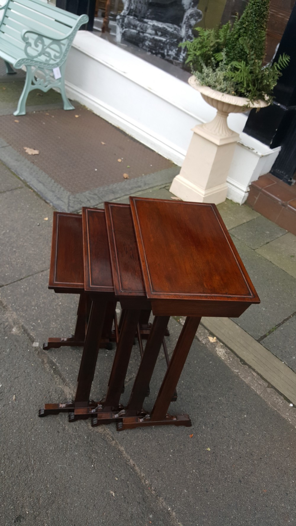 Nest of Four Early 19thC Rosewood Side Tables View VII