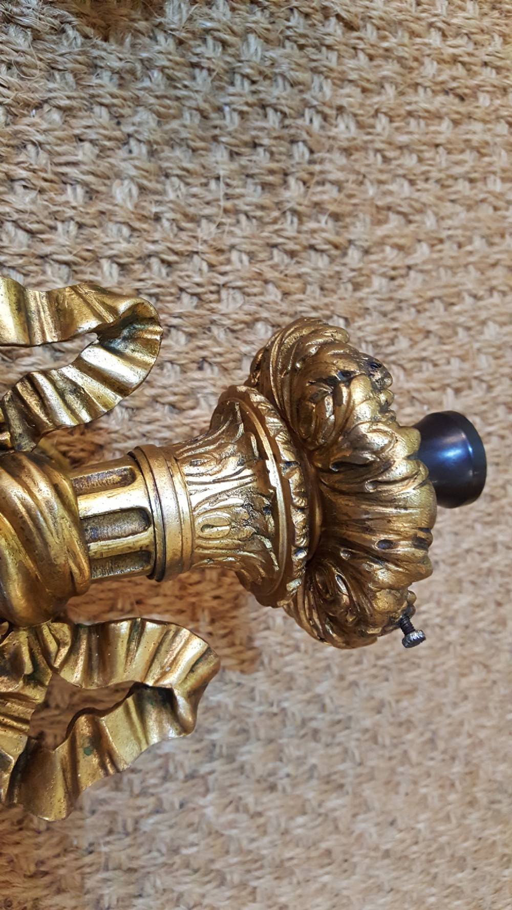 Pair of Early 20thC French ormolu wall lights View V
