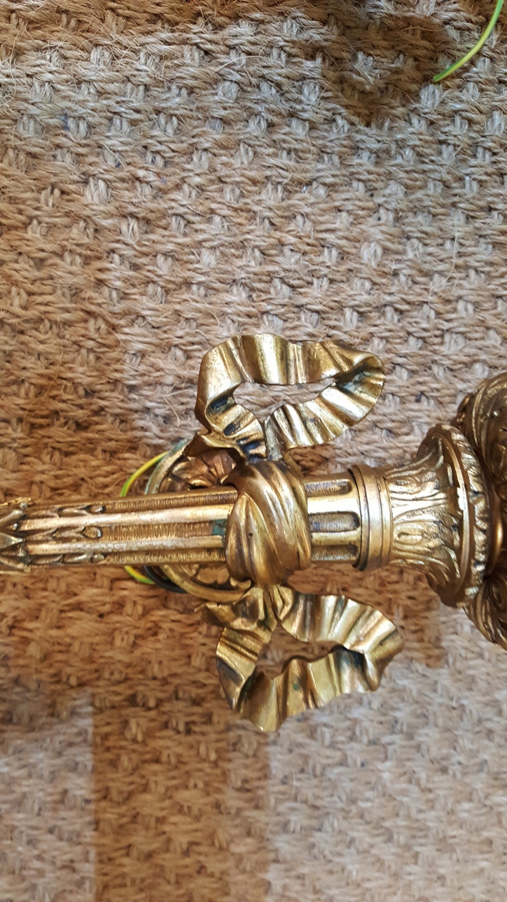 Pair of Early 20thC French ormolu wall lights View VI