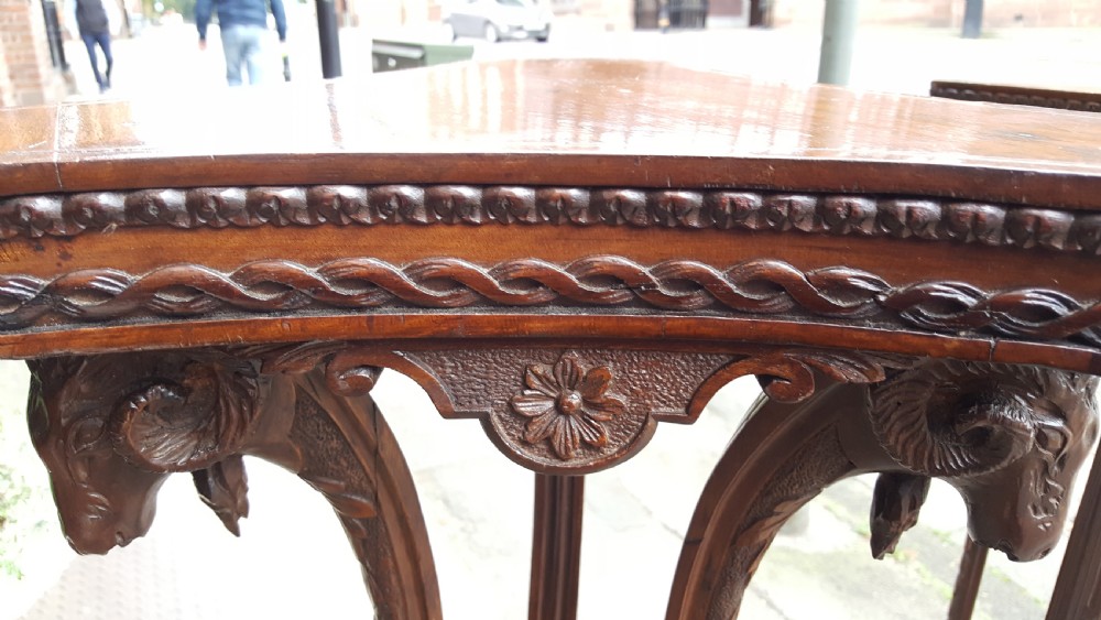A pair of Late 19thC Carved Mahogany Torcheres in Adam Style View IV