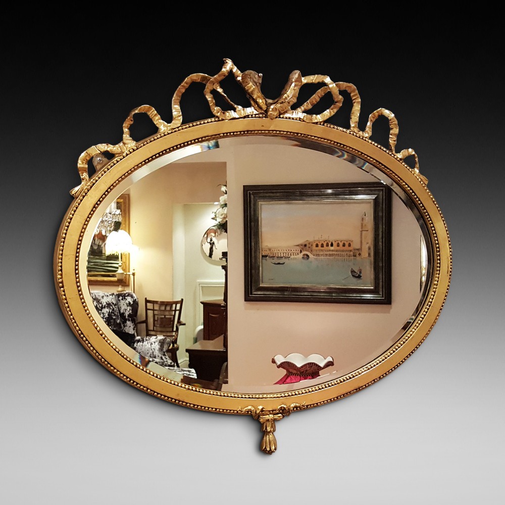Late 19th Century Ribbon Tie Mirror