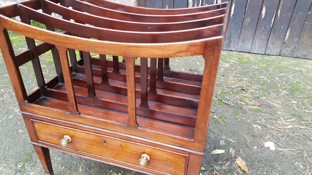 George III Mahogany Canterbury View II