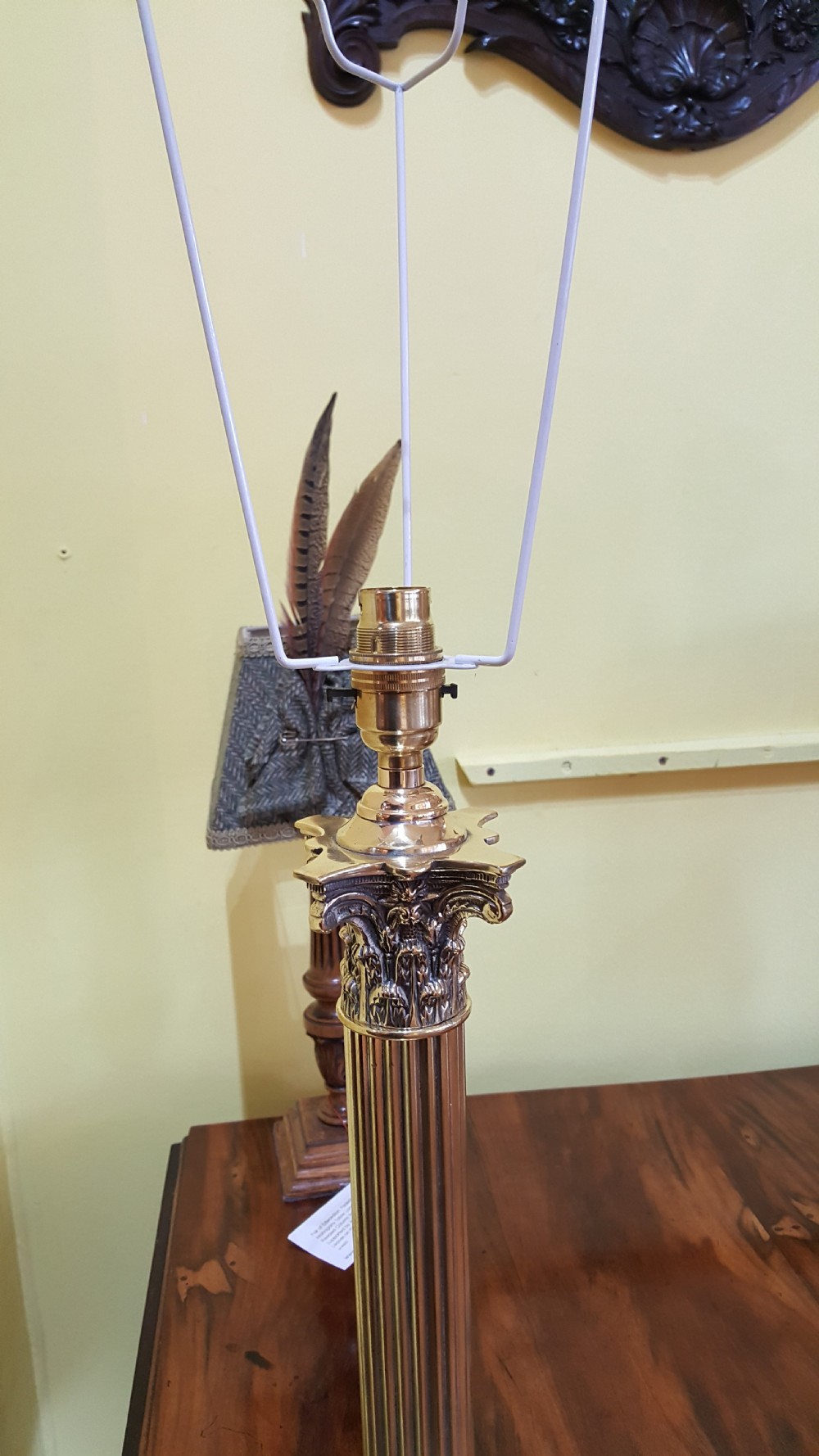 Edwardian Brass Table Lamp View VI