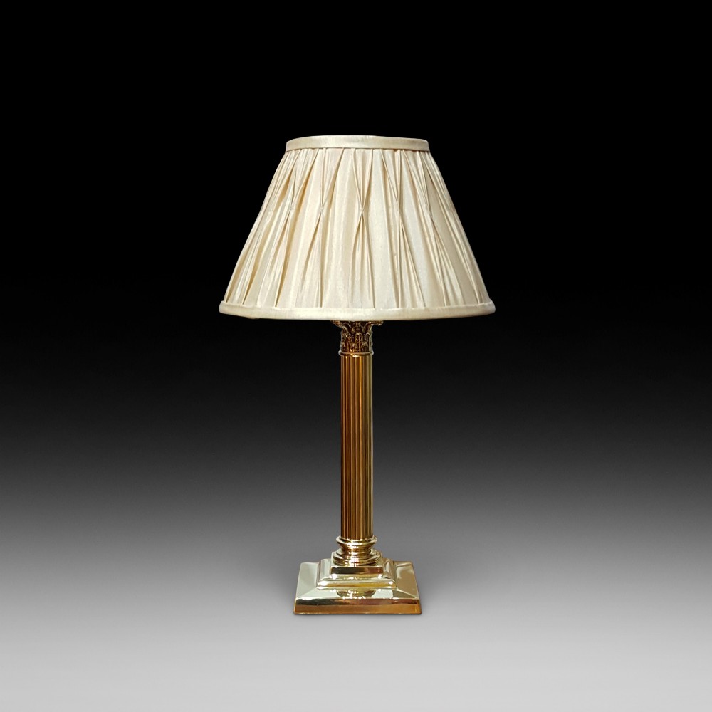 Edwardian Brass Table Lamp