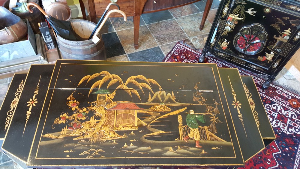 Art Deco Chinoiserie Decorated Cocktail Cabinet View VI