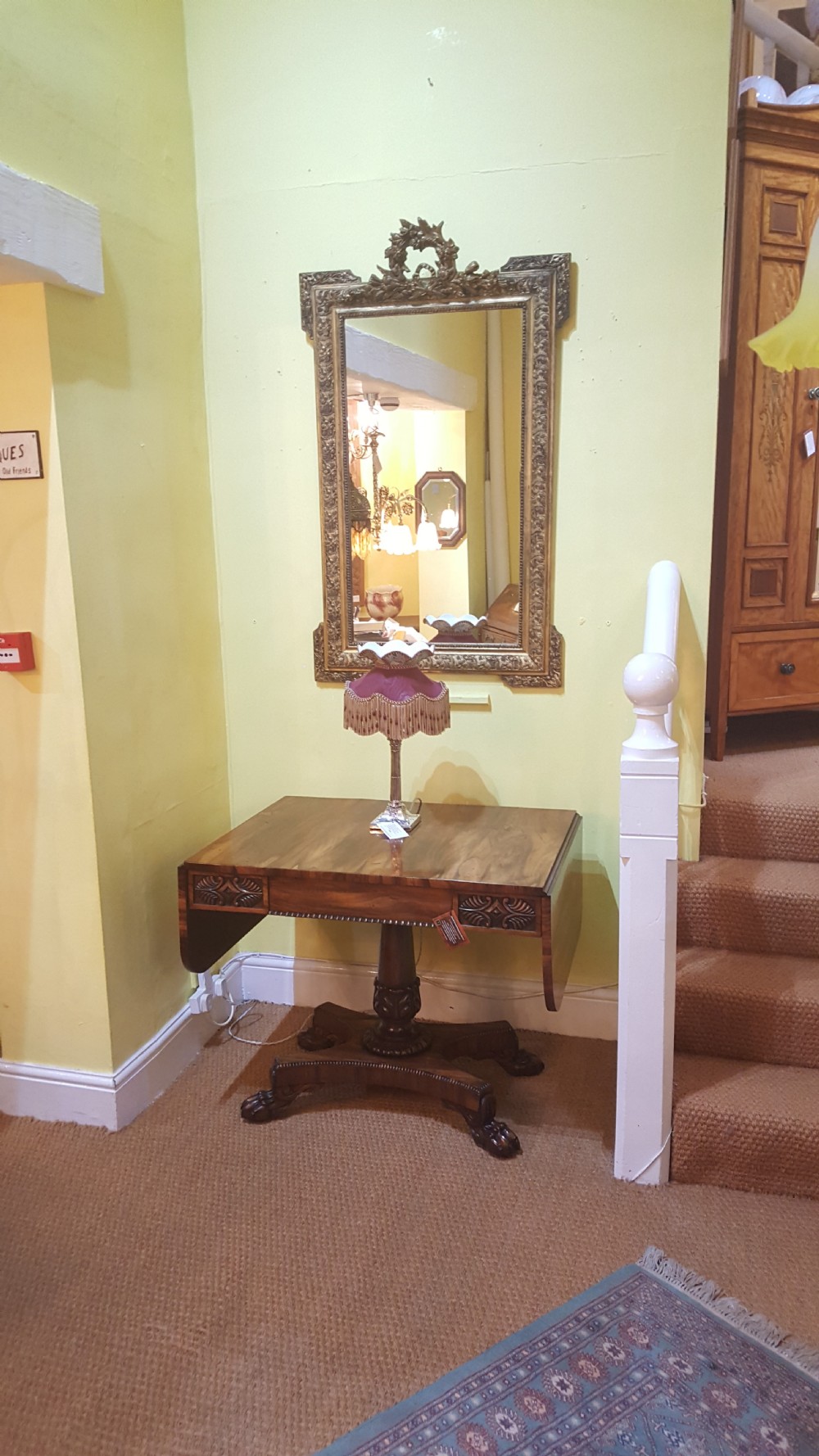 Edwardian Giltwood Wall Mirror View V