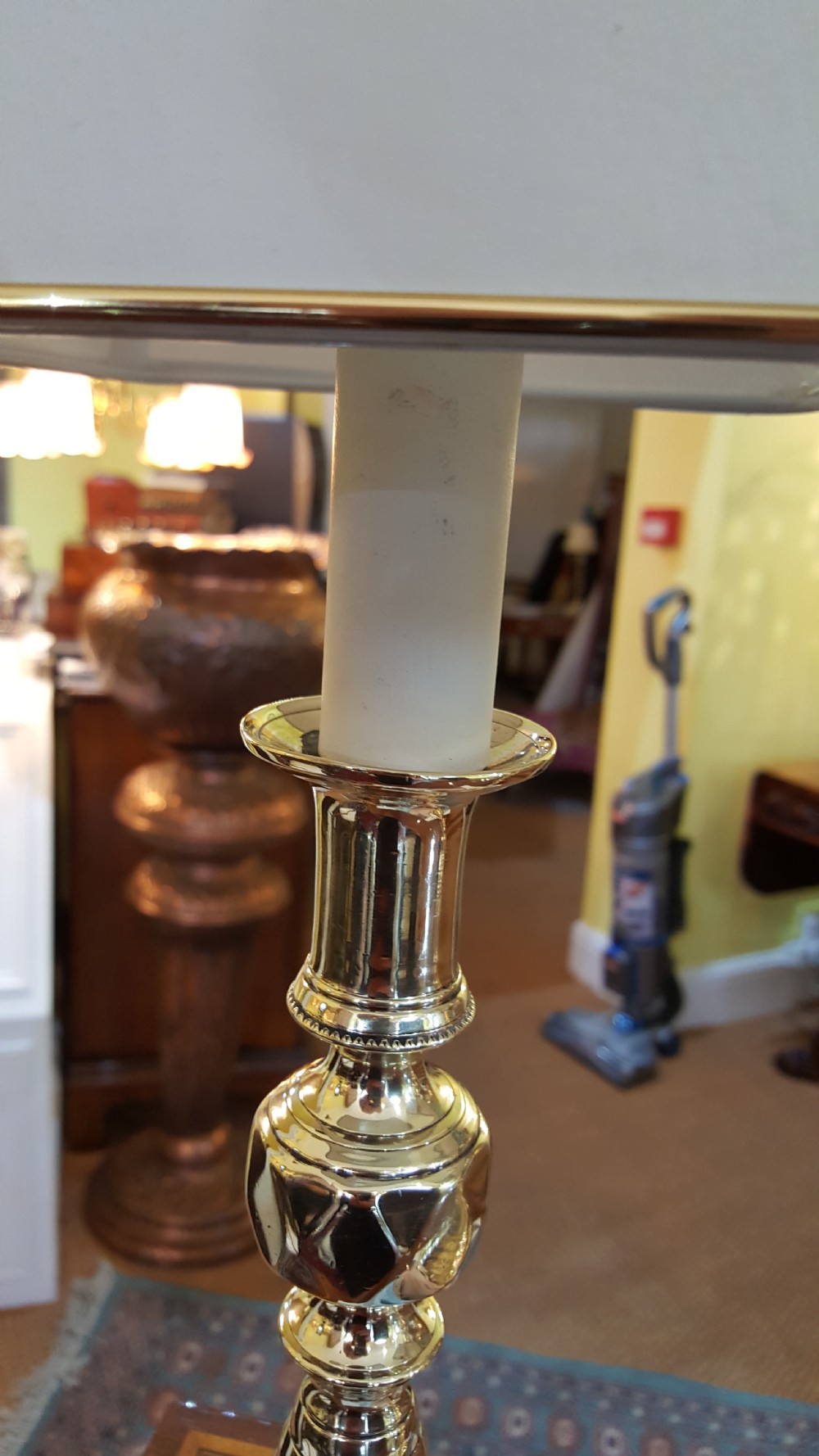 Pair of Edwardian Brass Table Lamps View IV
