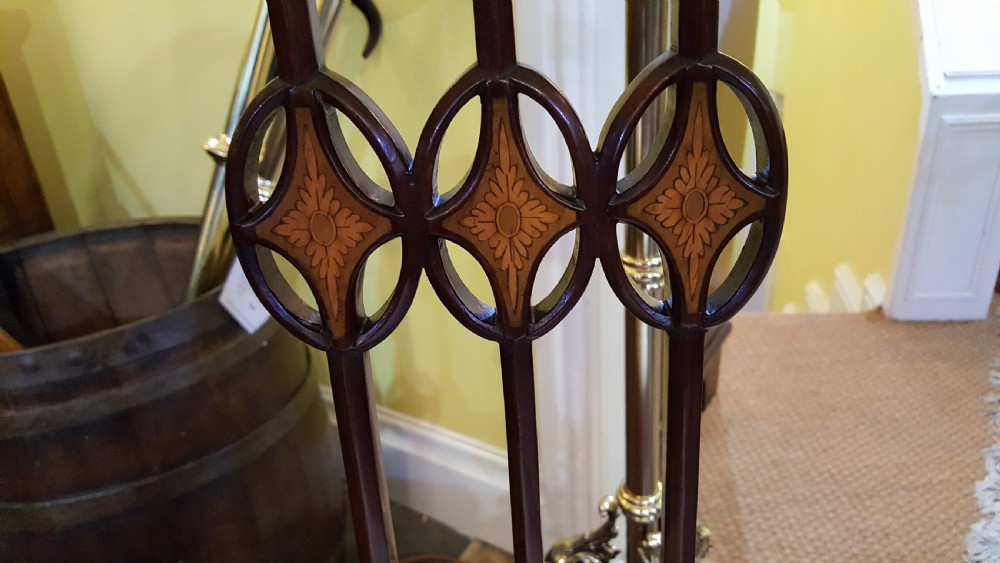 Pair of Edwardian Inlaid Mahogany Salon Chairs View II