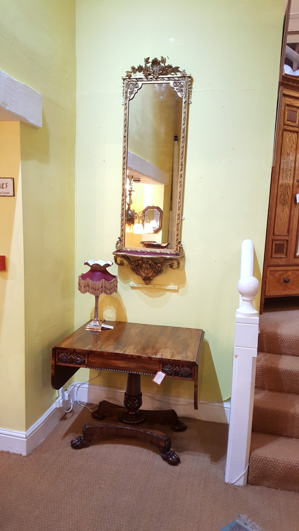 Victorian Giltwood Pier Mirror View II