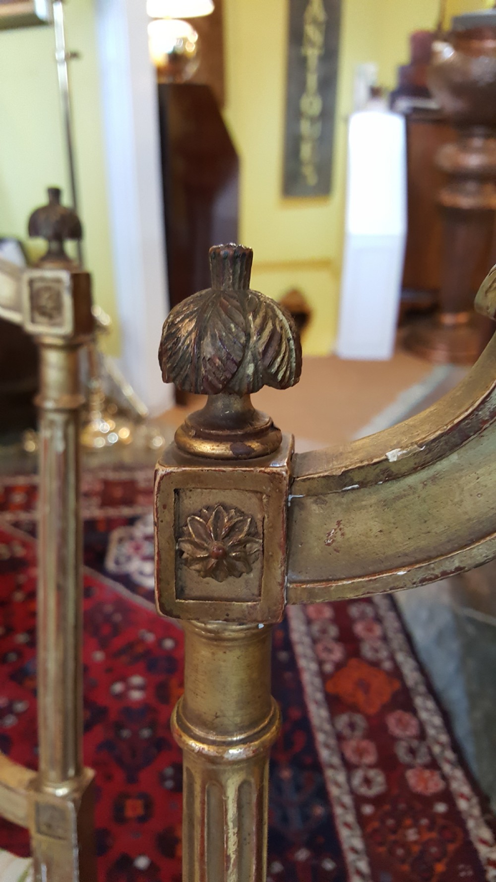 Pair of Late 19th Century Gilded Salon Chairs View VI