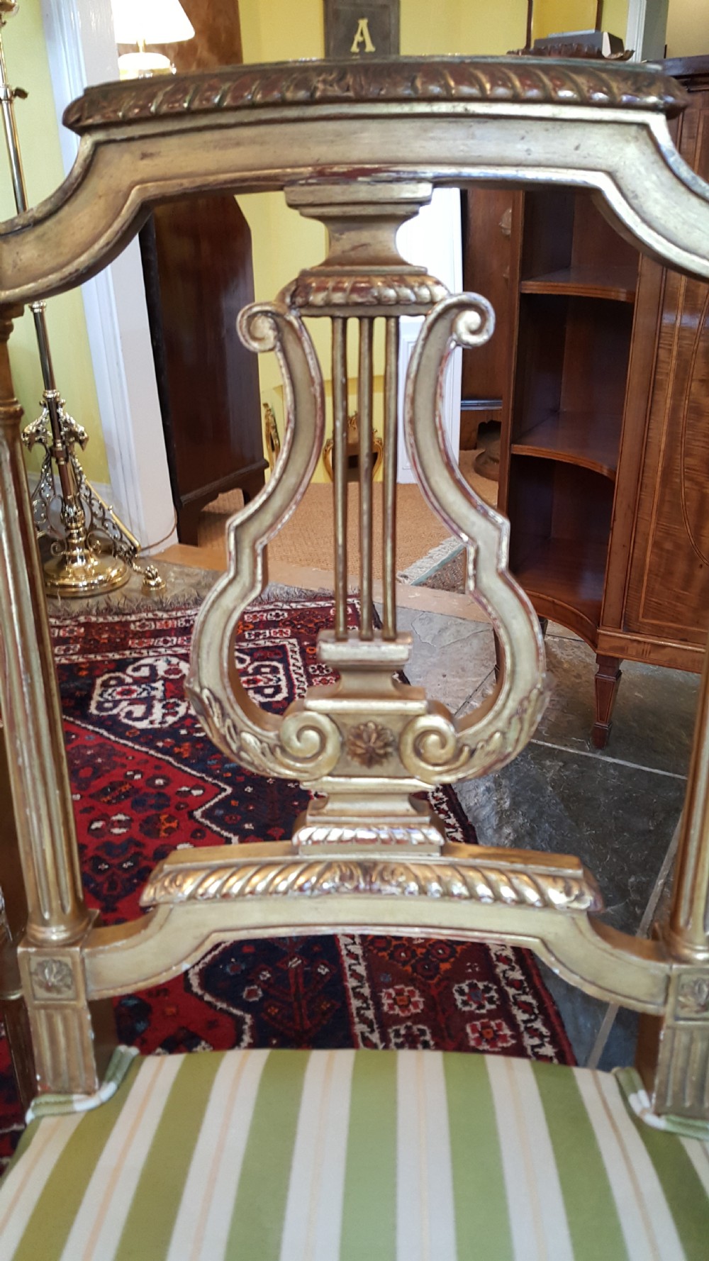 Pair of Late 19th Century Gilded Salon Chairs View XIII