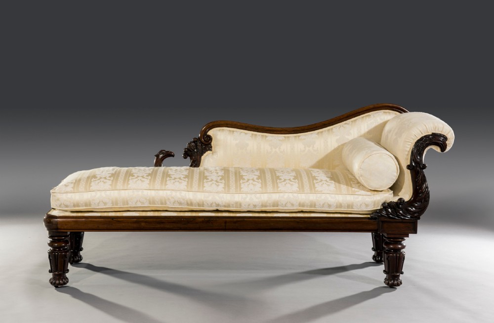 Willam IV Rosewood Chaise Lounge View XIV