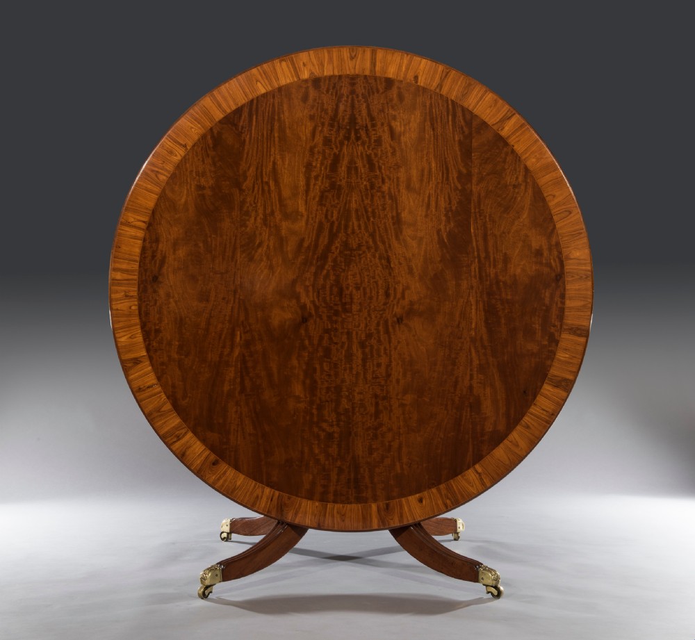 George IV Mahogany and Rosewood Banded Breakfast Table View II