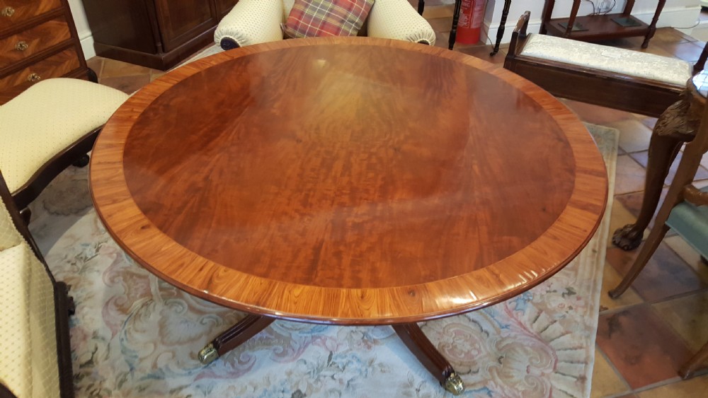 George IV Mahogany and Rosewood Banded Breakfast Table View VII