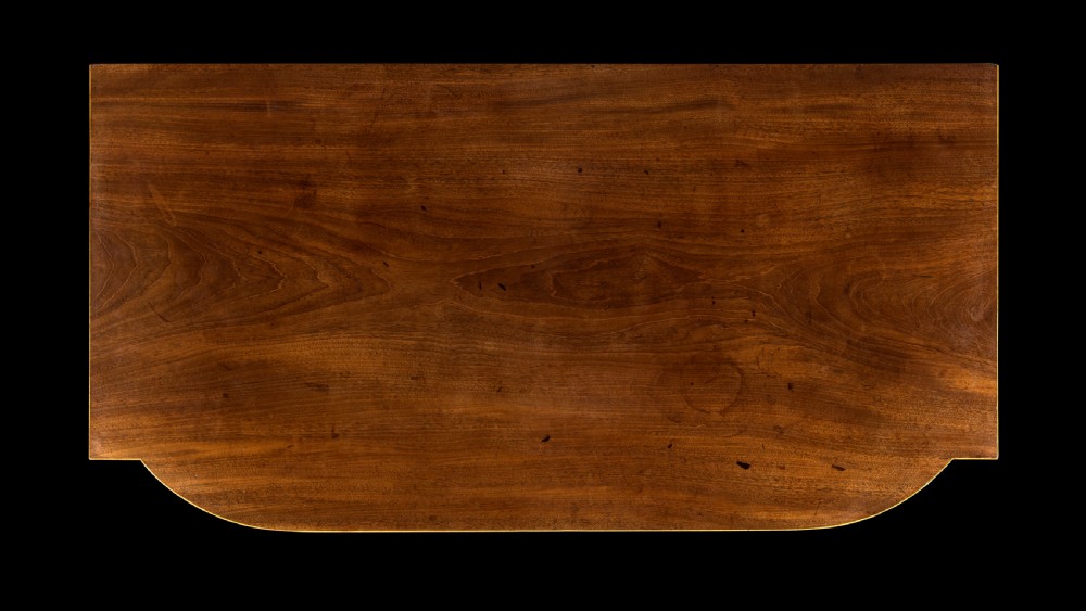 Late Georgian Bow Fronted Mahogany Console Table View III