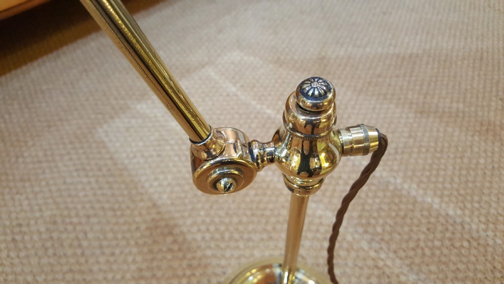 Edwardian Persian Influenced Pierced Brass Table Lamp View III