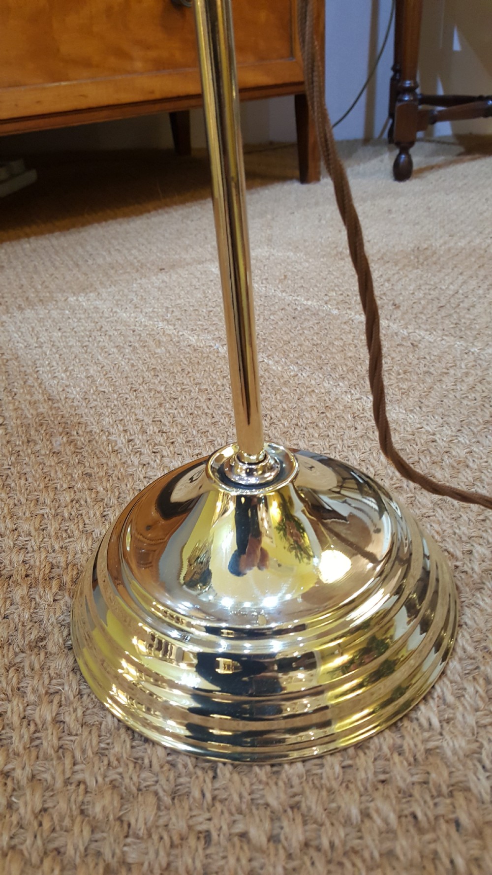 Edwardian Persian Influenced Pierced Brass Table Lamp View IV