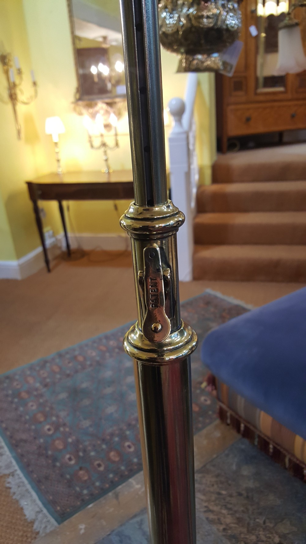 Aesthetic period brass standard lamp View VII