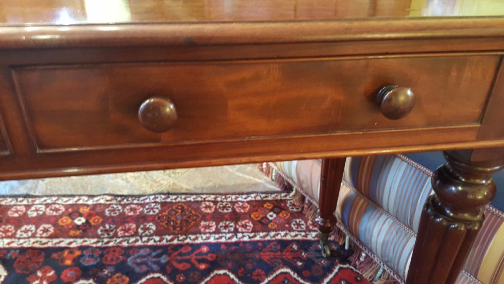 Early Victorian Mahogany Writing Table View III