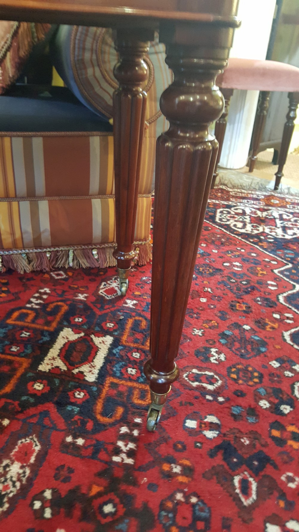 Early Victorian Mahogany Writing Table View V