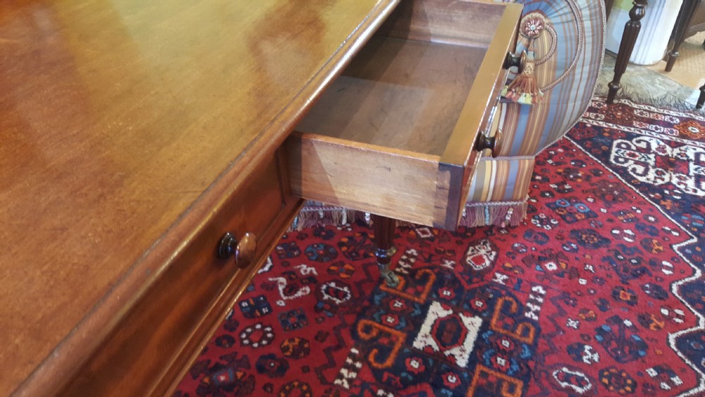 Early Victorian Mahogany Writing Table View VI