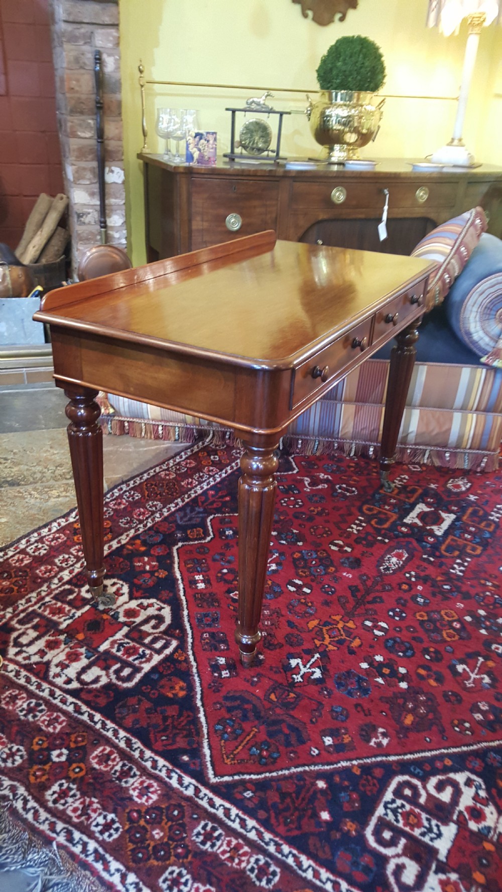 Early Victorian Mahogany Writing Table View VII