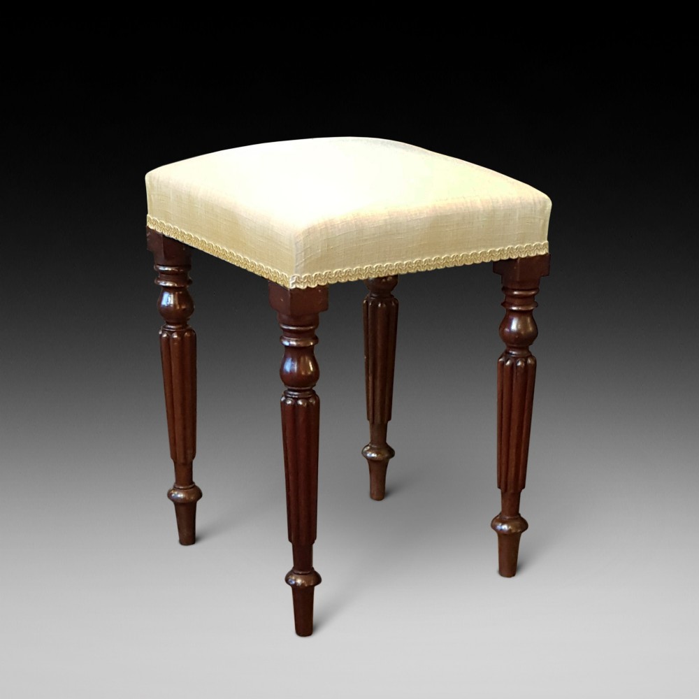 Regency Mahogany Dressing Table Stool