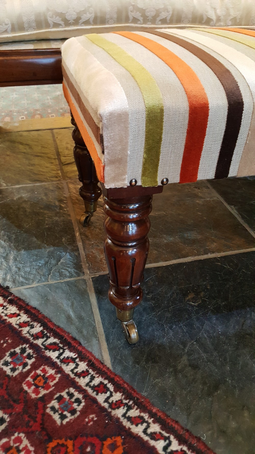 William IV Mahogany Foot Stool View II