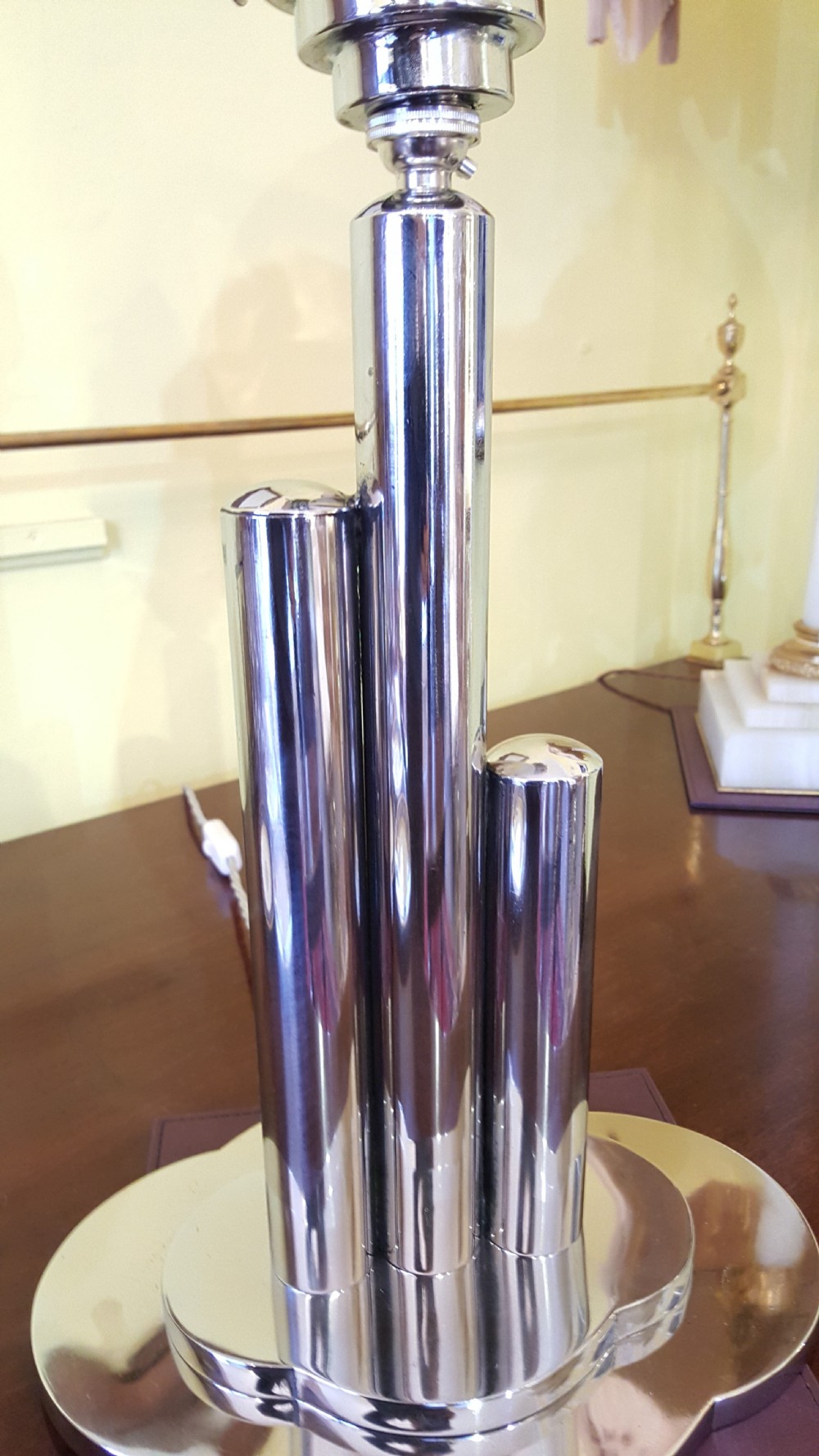 Art Deco Chrome Table Light View III