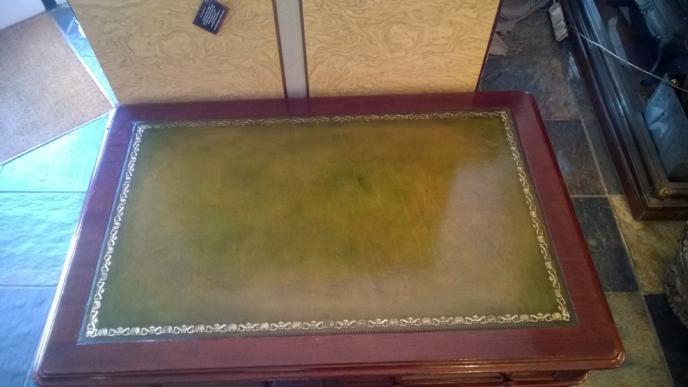 Ealy Victorian mahogany writing table View II
