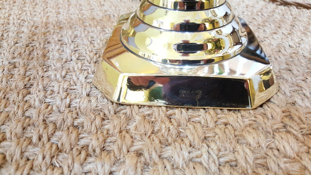 Pair of Large Edwardian Brass Candlesticks View VII