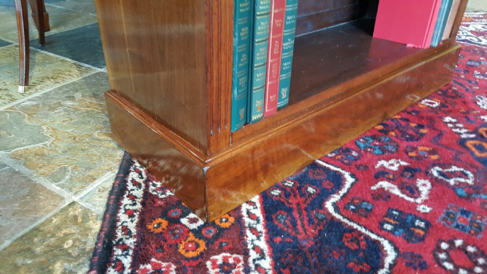 Edwardian Walnut Open Bookcase  View V
