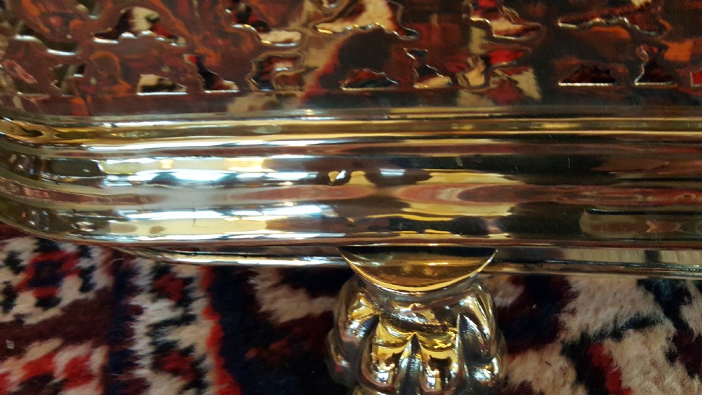 Late Victorian Pierced Brass Fender View V