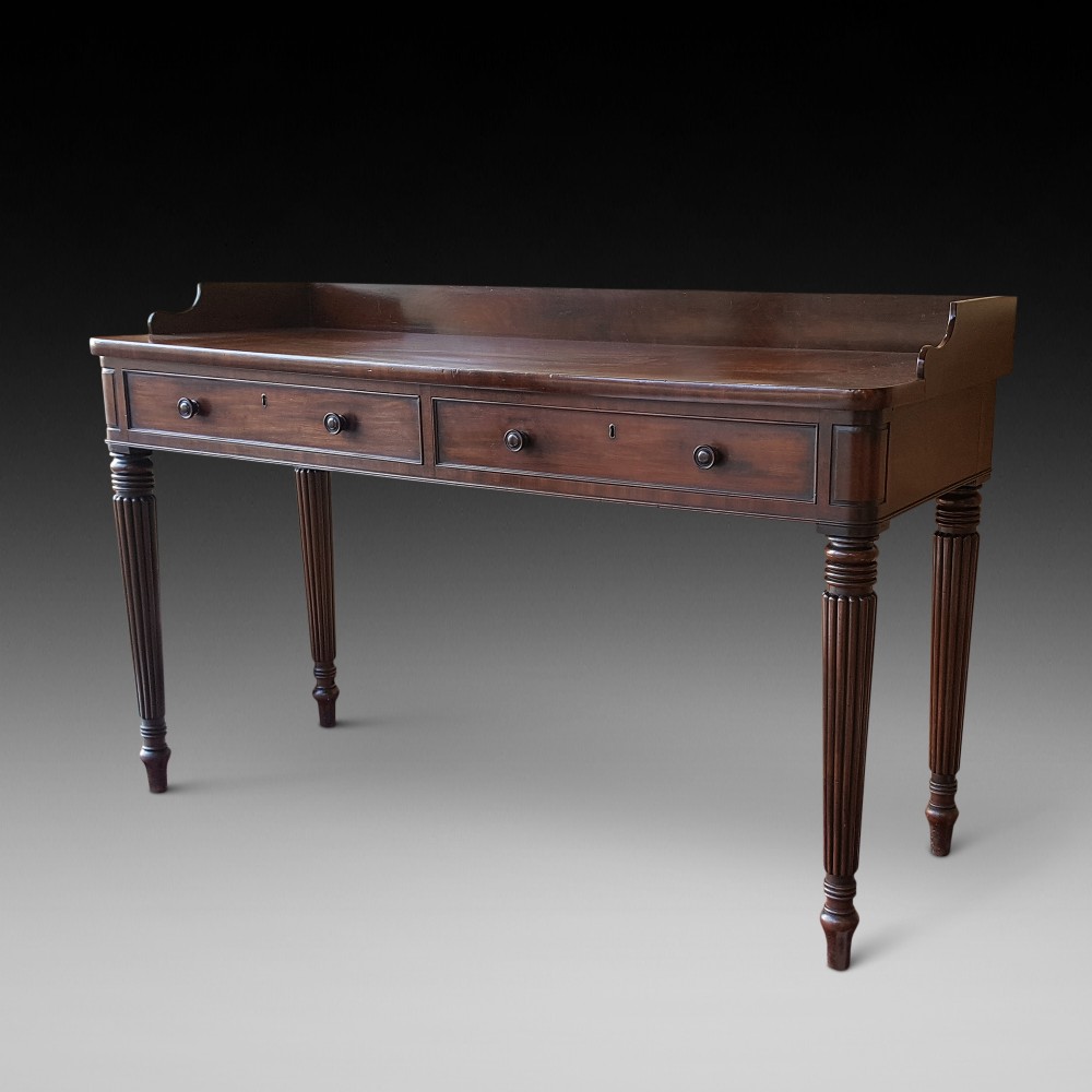 Regency Mahogany Console Table 