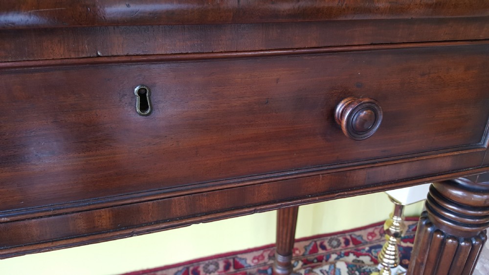 Regency Mahogany Console Table  View IV