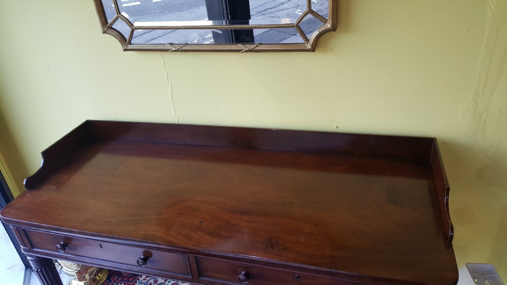 Regency Mahogany Console Table  View V