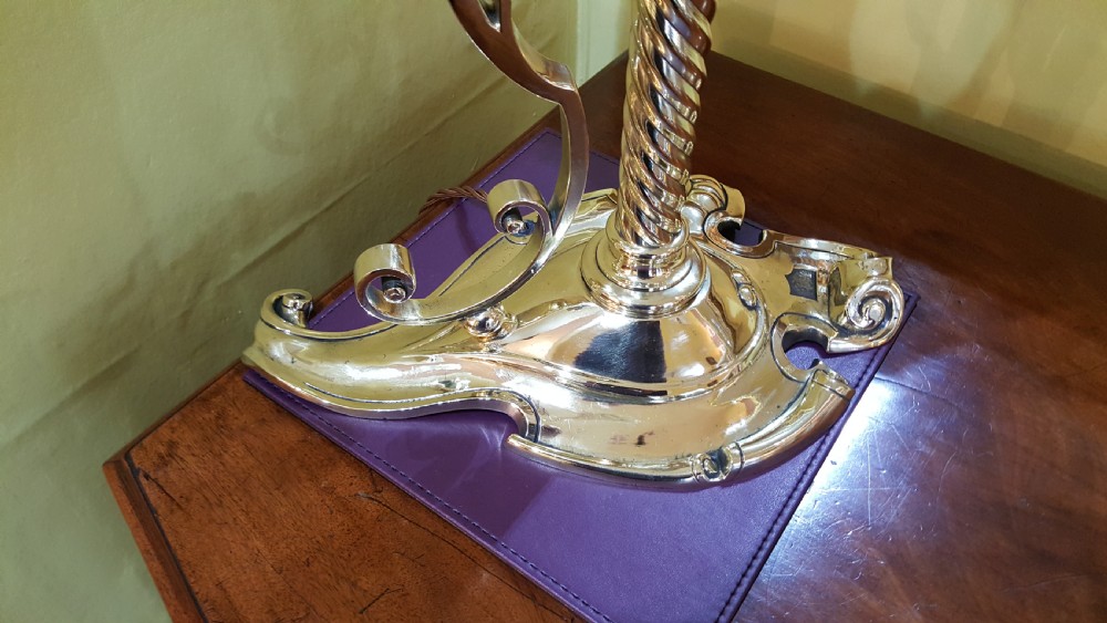Victorian Brass Night Candle Stand View III