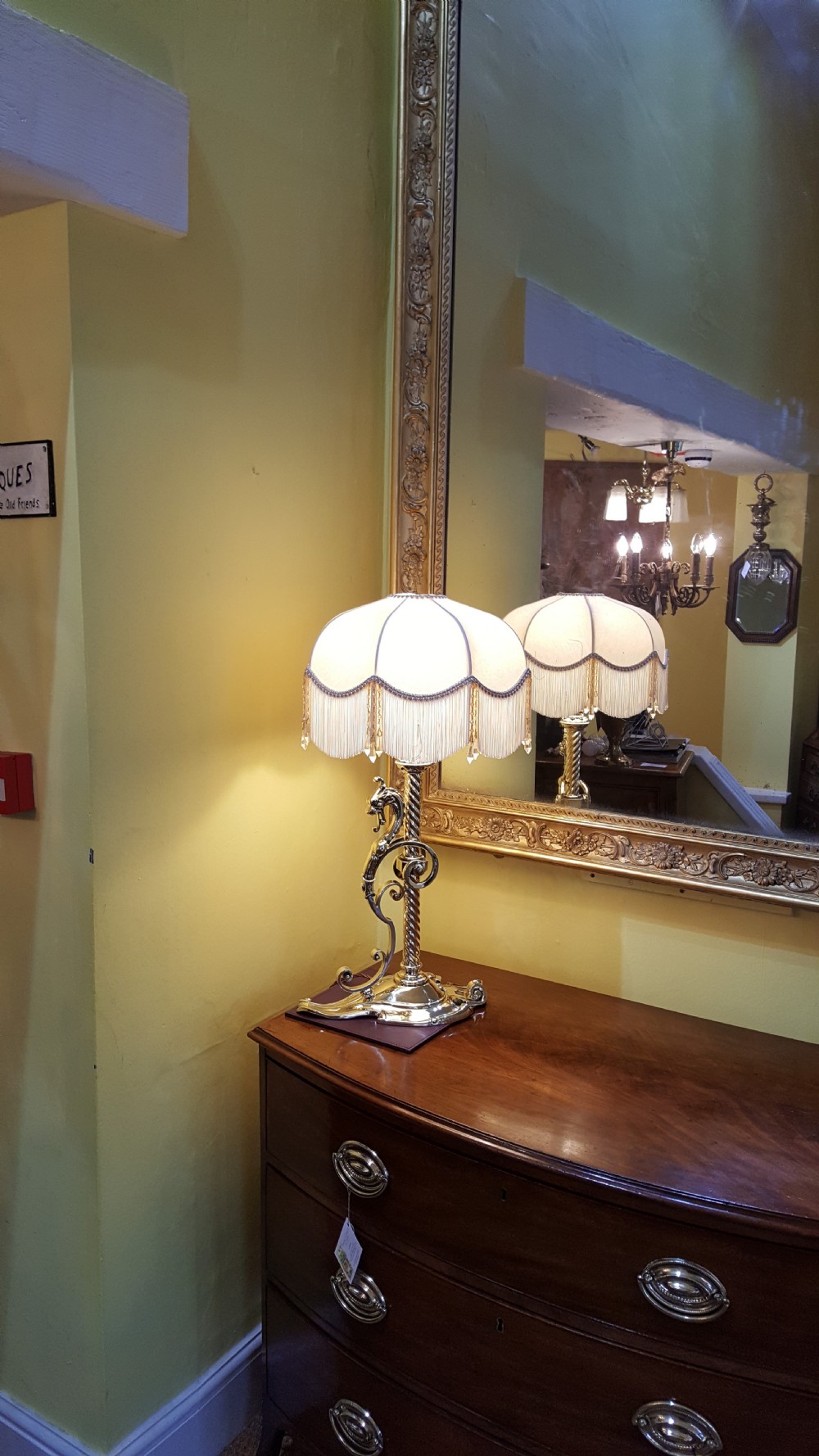 Victorian Brass Night Candle Stand View VII