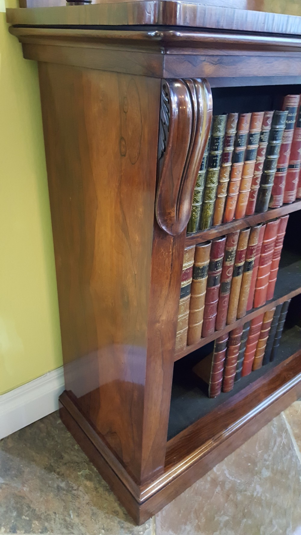 Regency Rosewood Library Bookcase View II