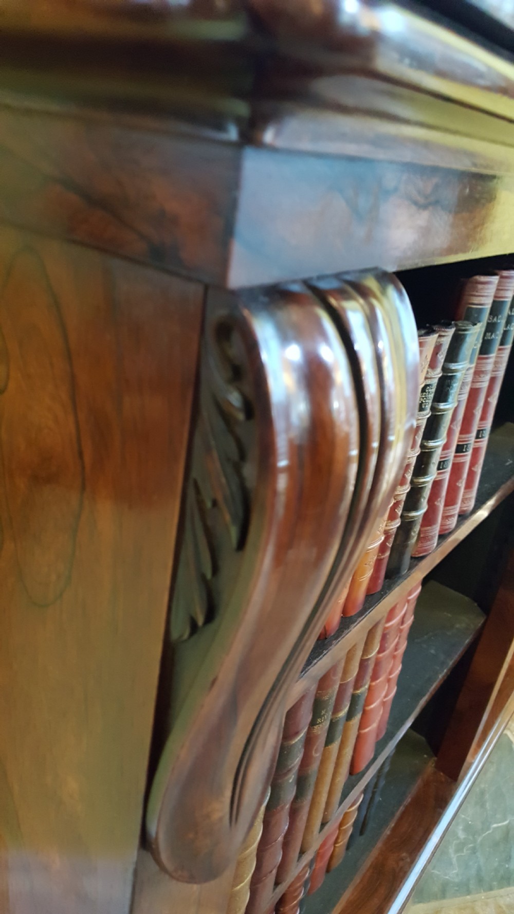 Regency Rosewood Library Bookcase View III