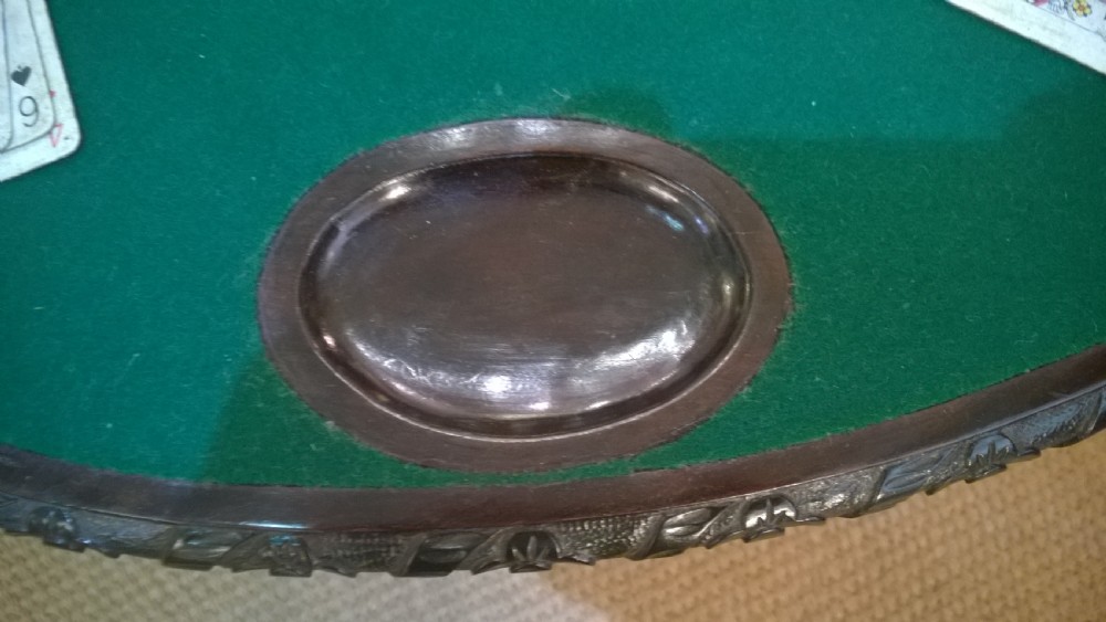 George II Mahogany Fold Over Card Table View VI