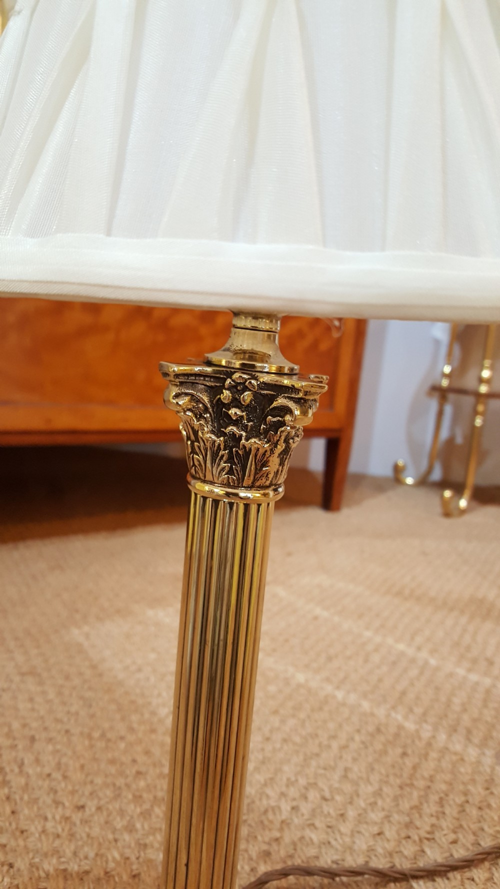 Edwardian Brass Table Lamp View IV