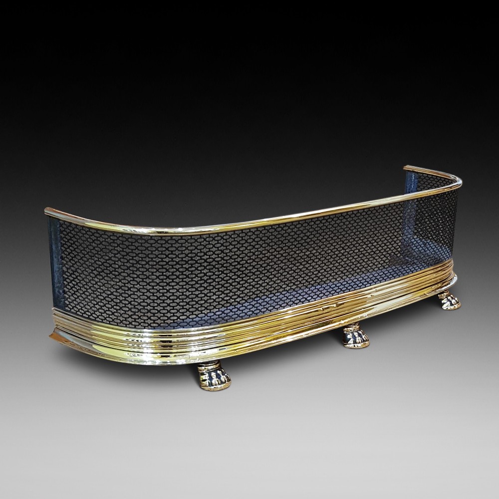 Victorian Brass and Wirework Nursery Fire Guard