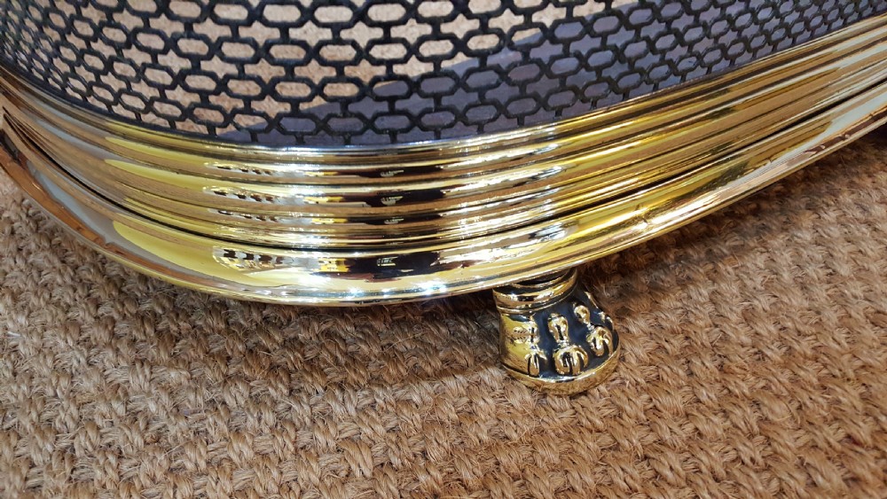Victorian Brass and Wirework Nursery Fire Guard View II