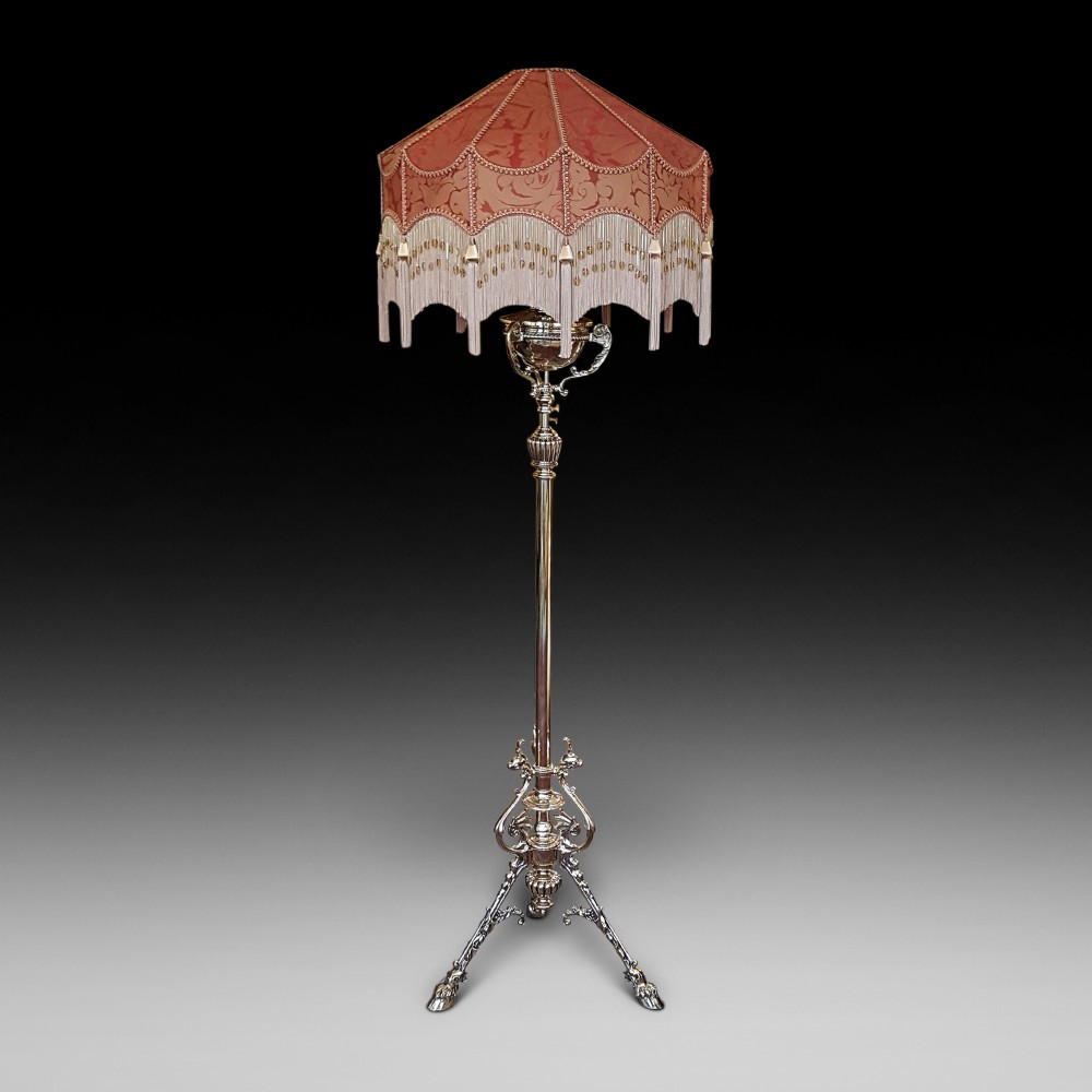 Victorian Oil Standard Lamp - converted to electric