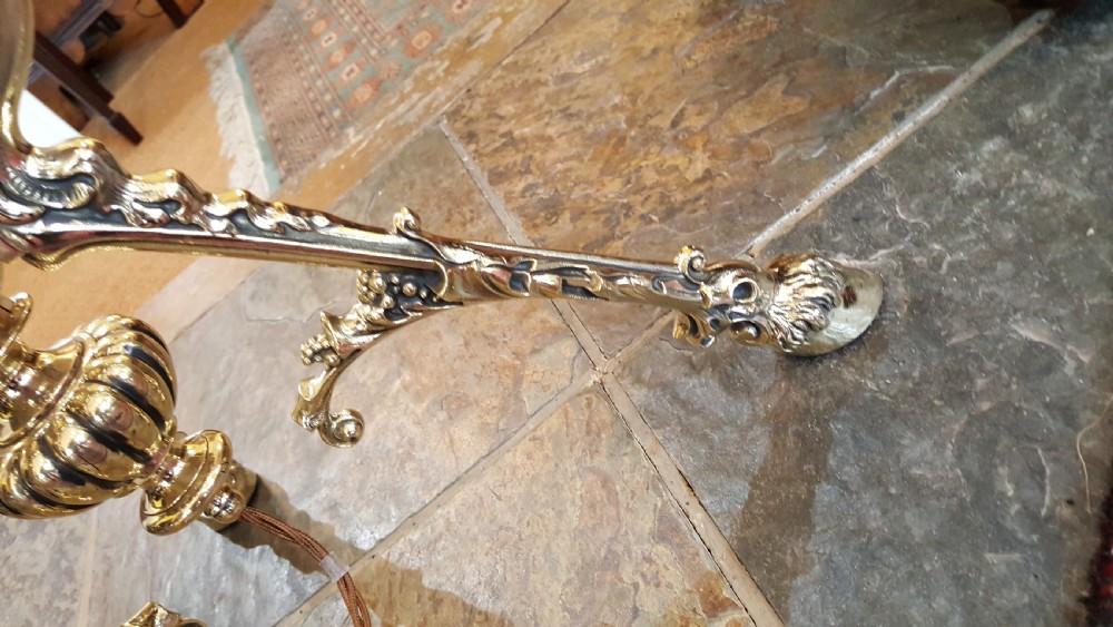 Victorian Oil Standard Lamp - converted to electric View VII