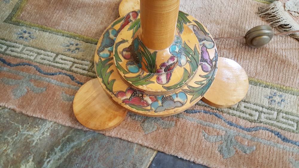 Art Deco Sycamore Standard Lamp  View II